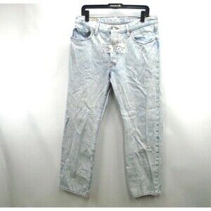 Levi's 501 90's BIG E Womens Size 32 (34x30) Denim Button Fly Jeans Striped Acid